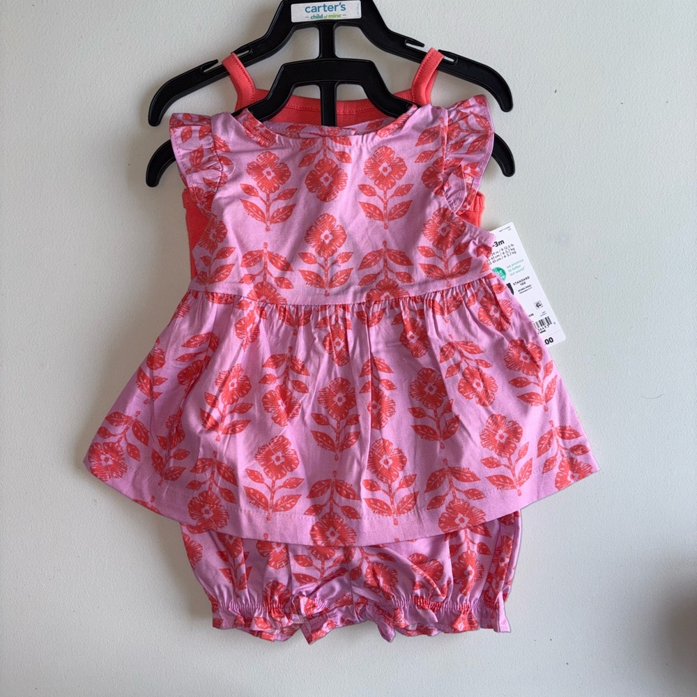 Carter's Lilac and Orange Baby Dress